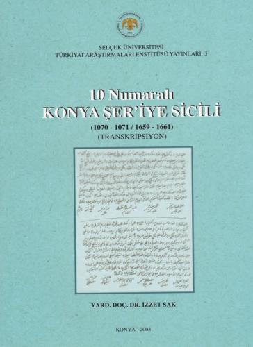 Konya Şer'iye Sicili No. 10